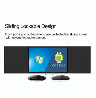 75인치 LED 스마트 블랙보드 교원 학교 인터랙티브 350 Cd/m2