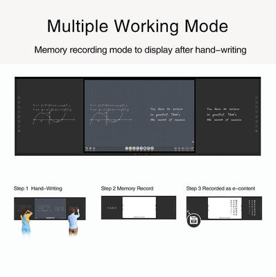 75인치 LED 스마트 블랙보드 교원 학교 인터랙티브 350 Cd/m2