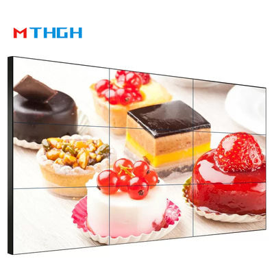 55인치 4K 8K 벽에 장착 된 상업 광고 비디오 LCD 스플라이싱 스크린