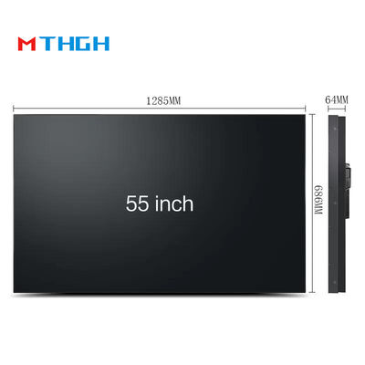 55인치 4K 8K 벽에 장착 된 상업 광고 비디오 LCD 스플라이싱 스크린