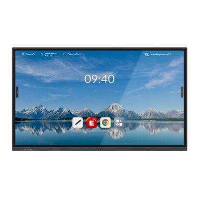 65인치 블랙 프레임 인터랙티브 터치 스크린 화이트보드 1x10W 스피커