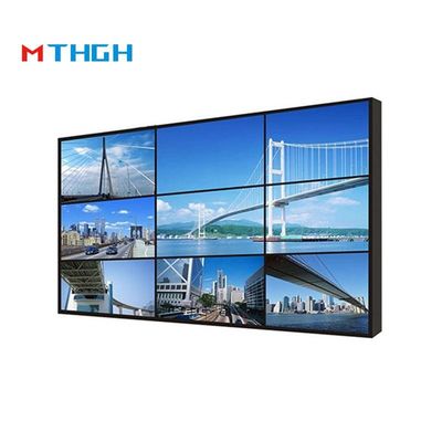 55인치 밝기 500cd/m2 LCD 스플라이싱 스크린 1200:1 콘트라스트 비율 3.5mm 시임