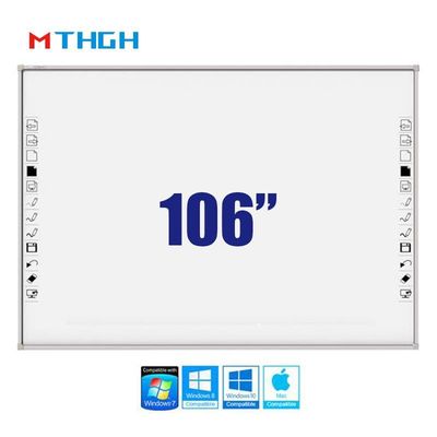 106인치 전자마그네틱 터치 스마트 화이트보드 3840×2160 화면 해상도