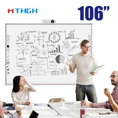 106인치 전자마그네틱 터치 스마트 화이트보드 3840×2160 화면 해상도