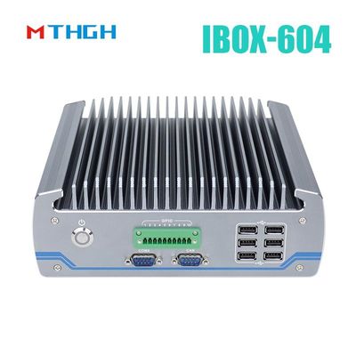 팬 없는 산업용 PC IBOX-604 인텔 코어 I5 6500T SSD HDMI 윈도우/리눅스