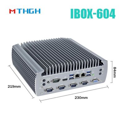 팬 없는 산업용 PC IBOX-604 인텔 코어 I5 6500T SSD HDMI 윈도우/리눅스
