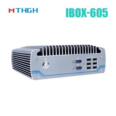인텔 코어 I5-8500T 알루미늄 차시 미니 PC,풍선 없는 산업용 PC IBOX-605