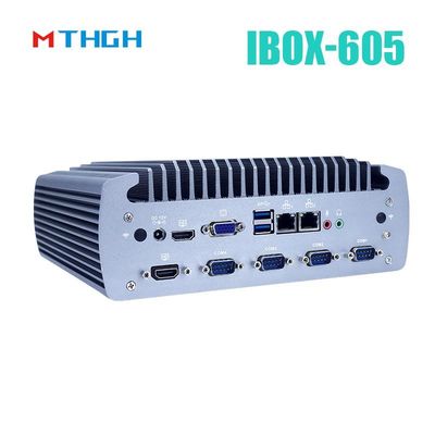 인텔 코어 I5-8500T 알루미늄 차시 미니 PC,풍선 없는 산업용 PC IBOX-605
