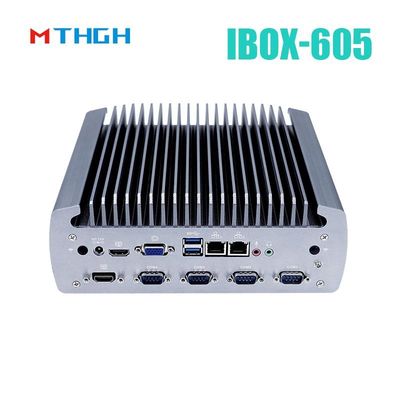 인텔 코어 I5-8500T 알루미늄 차시 미니 PC,풍선 없는 산업용 PC IBOX-605