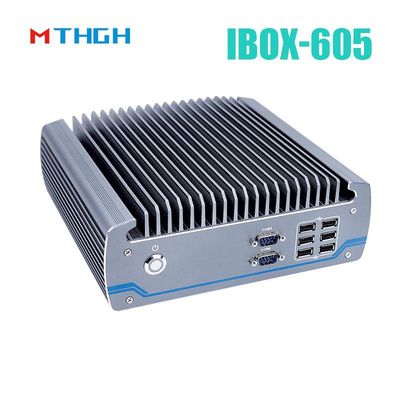 인텔 코어 I5-8500T 알루미늄 차시 미니 PC,풍선 없는 산업용 PC IBOX-605