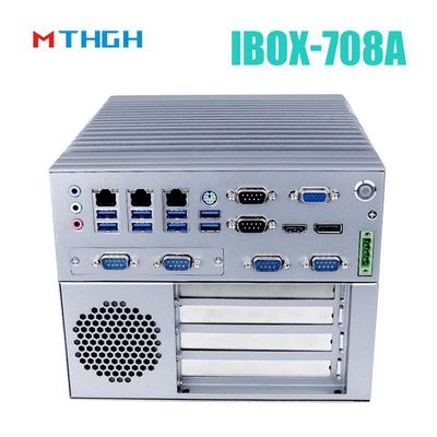 I3 6100T 쿼드 코어 팬리스 산업용 미니 PC 12V DC 전원 공급 및 64G SSD