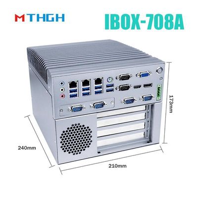 I3 6100T 쿼드 코어 팬리스 산업용 미니 PC 12V DC 전원 공급 및 64G SSD