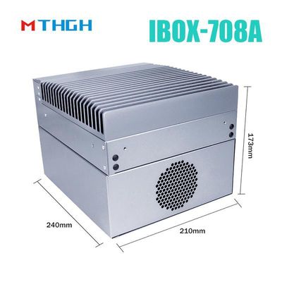 I3 6100T 쿼드 코어 팬리스 산업용 미니 PC 12V DC 전원 공급 및 64G SSD