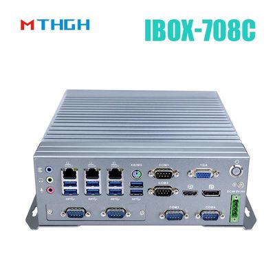 IBOX-708C 산업용 미니 PC 지원 HDMI/DP/VGA 6*COM 8*USB3.0