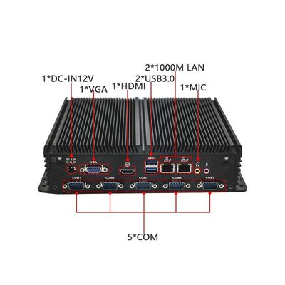 쿼드 코어 제미니 레이크 리프레시 IBOX-1026 미니 PC 듀얼 인텔 LAN
