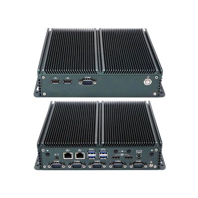 인증된 IBOX-1326 쿼드 코어 N100 산업용 미니 PC 2* 인텔 I211 AT LAN