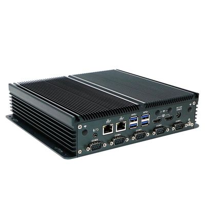 인증된 IBOX-1326 쿼드 코어 N100 산업용 미니 PC 2* 인텔 I211 AT LAN