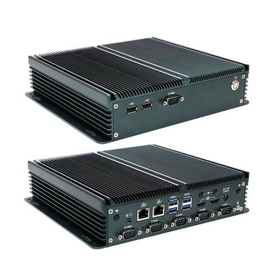 인증된 IBOX-1326 쿼드 코어 N100 산업용 미니 PC 2* 인텔 I211 AT LAN
