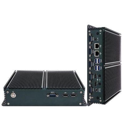 인증된 IBOX-1326 쿼드 코어 N100 산업용 미니 PC 2* 인텔 I211 AT LAN