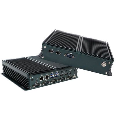 인증된 IBOX-1326 쿼드 코어 N100 산업용 미니 PC 2* 인텔 I211 AT LAN