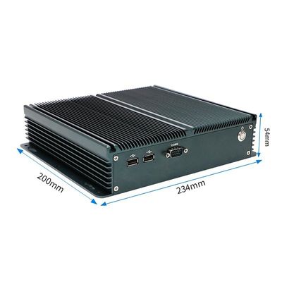 인증된 IBOX-1326 쿼드 코어 N100 산업용 미니 PC 2* 인텔 I211 AT LAN
