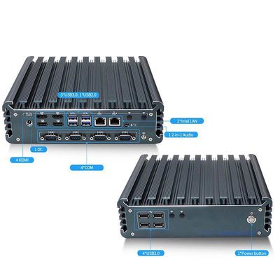 IBOX-3226 쿼드 코어 리프레쉬 팬리스 산업용 미니 PC CE CCC FCC A 클래스 RoHS 2.64KG