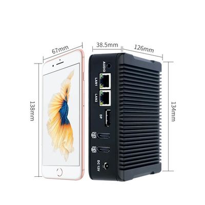 나노-N5 플러스 산업용 미니 PC 쿼드 코어 J3710 1XMSATA 2.5 HDD 2XUSB3.0