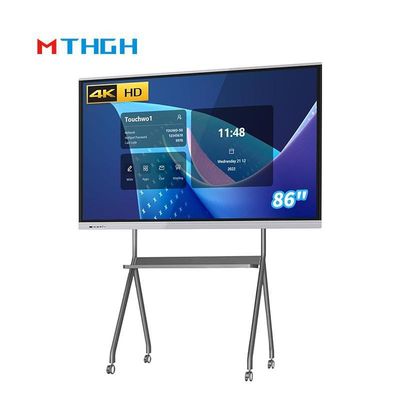 86인치 16 9 인터랙티브 터치 스크린 화이트보드 4K 300cd/M2 적외선 기술