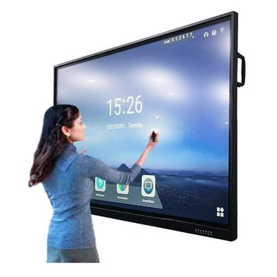 4K 75인치 20점 적외선 터치 인터랙티브 화이트보드