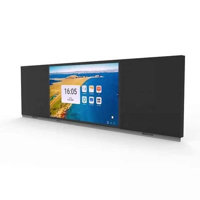 지능형 디지털 보드 65 인치 스마트 블랙보드 4K 평면 쓰기 패널 및 I3/I5/I7/I9 프로세서