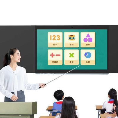 인터랙티브 학습 환경을 위해 86 인치 스마트 디지털 블랙보드 16 9 측면 비율 및 길이 ≥4450mm