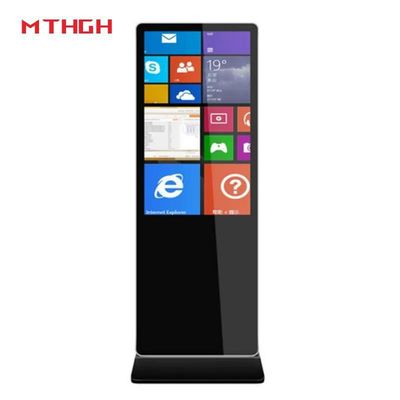 43인치 HD 바닥 서 있는 디지털 포스터 디스플레이 8GB/16GB 저장장치
