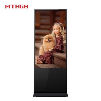 43인치 HD 바닥 서 있는 디지털 포스터 디스플레이 8GB/16GB 저장장치