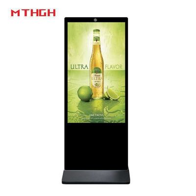 43인치 실내 바닥 서 있는 디지털 사이니지 Wi-Fi/블루투스/USB 연결 디지털 사이니지