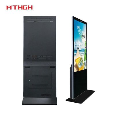 43인치 실내 바닥 서 있는 디지털 사이니지 Wi-Fi/블루투스/USB 연결 디지털 사이니지
