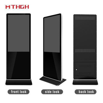 43인치 실내 바닥 서 있는 디지털 사이니지 Wi-Fi/블루투스/USB 연결 디지털 사이니지