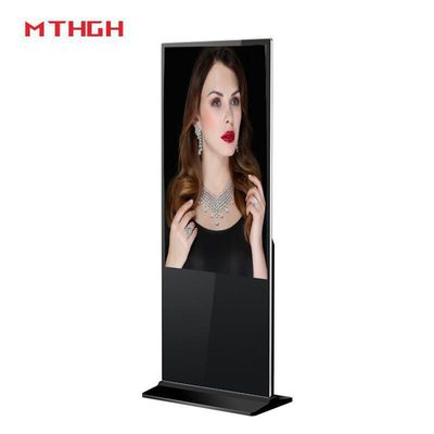 49 인치 바닥 서 있는 디지털 디스플레이 디스플레이를 위한 Wi-Fi/Bluetooth/USB 연결