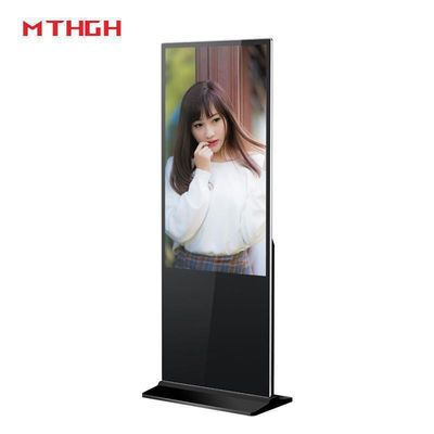 49 인치 바닥 서 있는 디지털 디스플레이 디스플레이를 위한 Wi-Fi/Bluetooth/USB 연결
