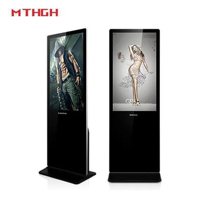 49 인치 바닥 서 있는 디지털 디스플레이 디스플레이를 위한 Wi-Fi/Bluetooth/USB 연결