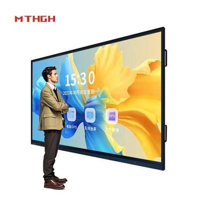 인터랙티브 터치 화이트보드 최종 프레젠테이션 HDMI I/O 및 OPS PC I9 연결 솔루션