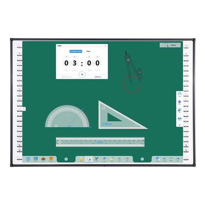 120인치 10포인트 터치 스크린 교육 게시판 벽에 설치된 급격 키