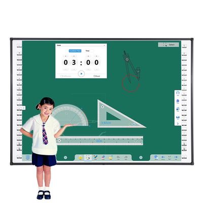 120인치 10포인트 터치 스크린 교육 게시판 벽에 설치된 급격 키