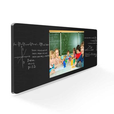 75인치 스마트 디지털 화이트보드 교실 교사가 디지털 블랙보드를 가르칩니다