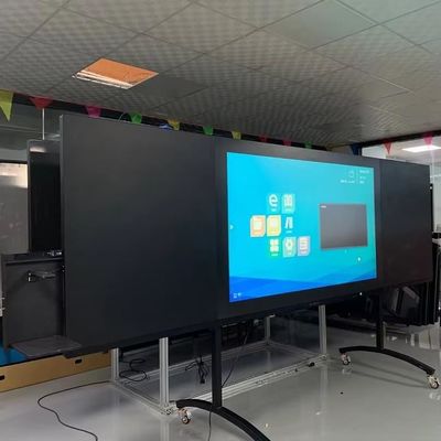 75인치 스마트 디지털 화이트보드 교실 교사가 디지털 블랙보드를 가르칩니다